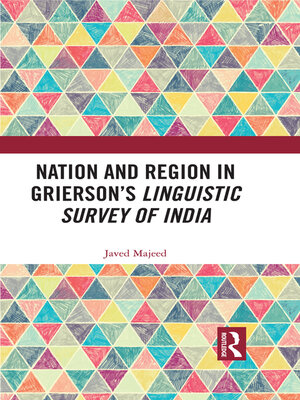 cover image of Nation and Region in Grierson's Linguistic Survey of India